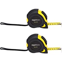 Los mejores  - AmazonBasics - Cinta métrica con cierre automático (8 metros)- escala métrica y en pulgadas- precisión MID- 2 unidades